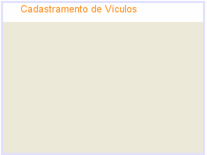 b) Coloque um componente Rótulo (Label) dentro do componente Panel que você acaba de colocar no formulário e mude as propriedades text (escreva Cadastramento de veículos) e font (a fonte e o tamanho