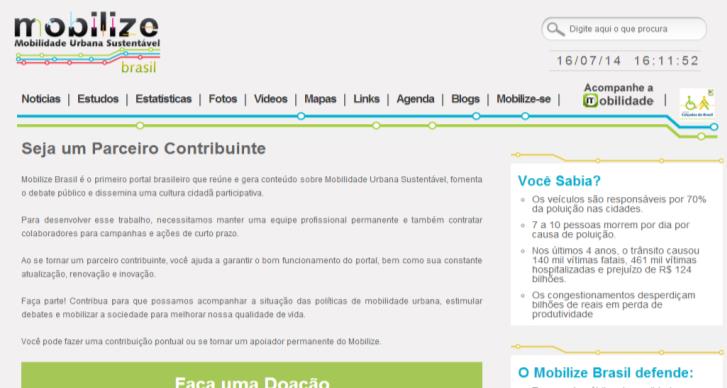 Mobilize Brasil: Programa Parceiro Contribuinte Parceiro Contribuinte