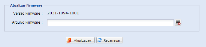 1 Passo: clique em para selecionar o local do arquivo. 2 Passo: Clique em "Atualização" para iniciar a atualização do sistema.