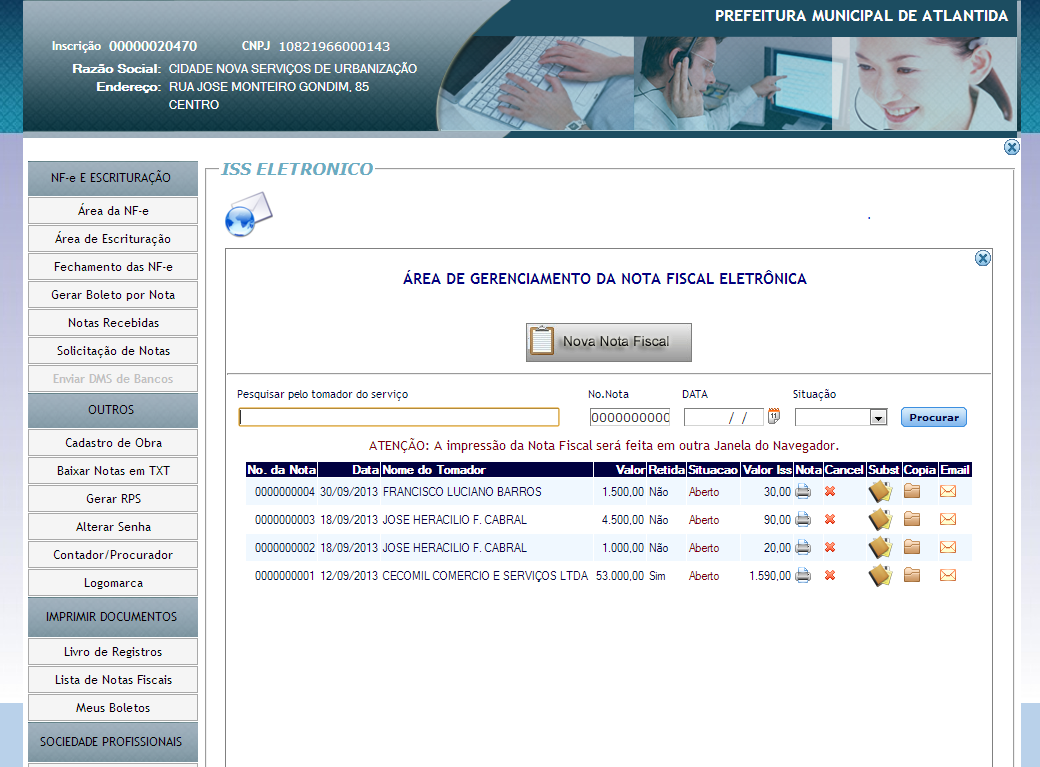 15. TRABALHANDO COM A NOTA FISCAL ELETRÔNICA.