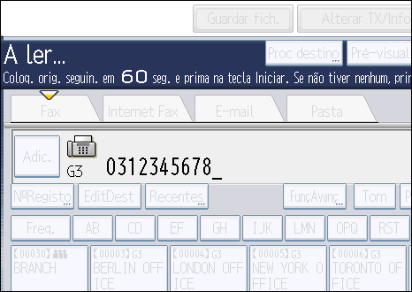 Modos de Transmissão Pág. 69 "Definições de Digitalização" Pág. 81 "Especificar um Destino" Pág.