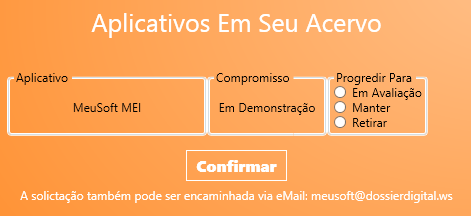 Aparecerá a mensagem de confirmação A partir de agora use seu novo Nome b) FAQ Dúvidas mais frequentes.