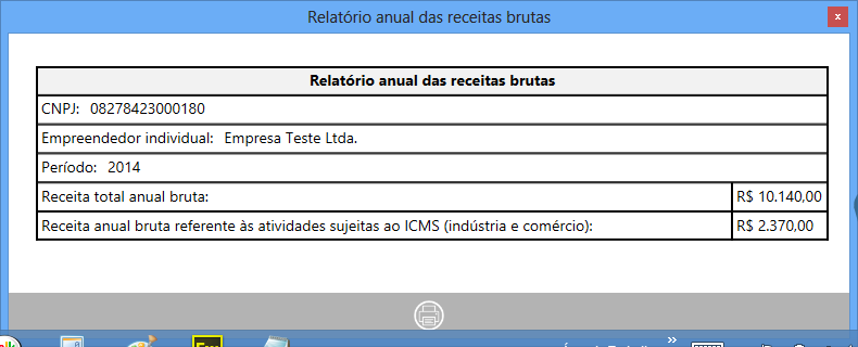 b) ANUAL Selecione o ano desejado.