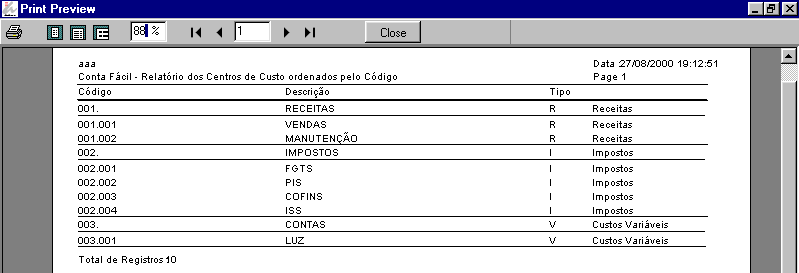 Setor Clicando no botão ao lado ou na opção Setores, o usuário poderá cadastrar, atualizar, consultar, excluir e emitir relatórios