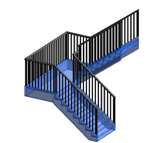 18.1.2 Escadas retas com descanso Utilizar o comando executar, desenhar a metade do número de degraus desejados, interromper o comando e voltar a desenhar o número de degraus faltantes. 18.1.3 Escadas em L Utilizar o comando executar, desenhar a metade do número de degraus desejados, interromper o comando e voltar a desenhar, mudando a direção em 90 o.