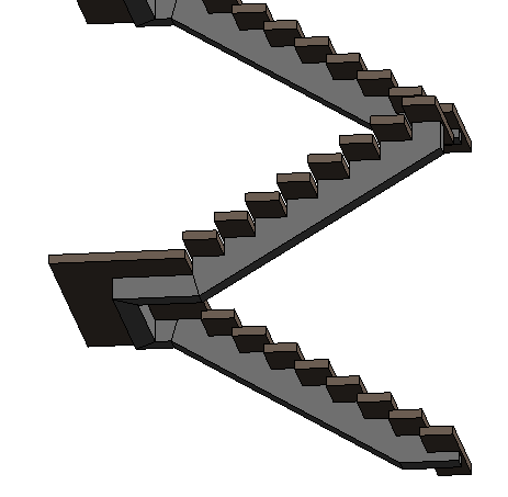 18.5.1 Escada Metálica com Estrutura Central Para fazer a escada com estrutura central, vamos seguir as seguintes configurações: Devemos em primeiro lugar, duplicar a escada criada >.