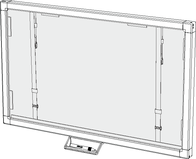 Sobreposição do visor interativo SMART Board série