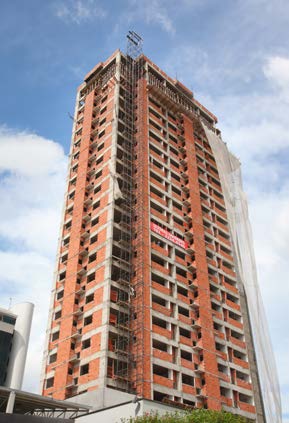 Edifício Comercial Torre Sul em concreto armado.