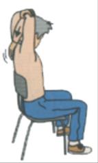 Faça exercícios circulares rodando os ombros para a frente e para trás.