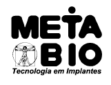 MODELO DE INSTRUÇÃO DE USO IMPLANTE PARA FUSÃO INTERVERTEBRAL META BIO Meta Bio Industrial Ltda. Av.