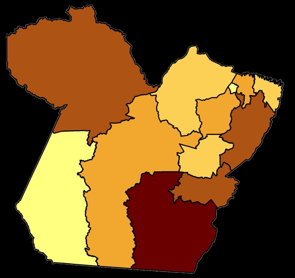 O valor da Agropecuária Valor Adicionado Agropecuário ano 2009, segundo Região de Integração PARÁ R$3,7bi 688.310 Metropolitana Araguaia Baixo Amazonas Guamá Rio Capim 532.