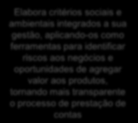 Plataforma de Sustentabilidade DÁLOGO E RELACONAMENTO GESTÃO E DESEMPENHO AMBENTAL TRANSPARÊNCA E RESPONSABLDADE NOS NEGÓCOS PESSOAS Colaboradores Lideranças Alta administração QUALDADE DAS RELAÇÕES