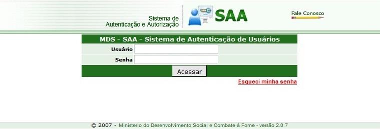 4.1.4 O sistema apresenta a tela inicial do Sistema BPC na