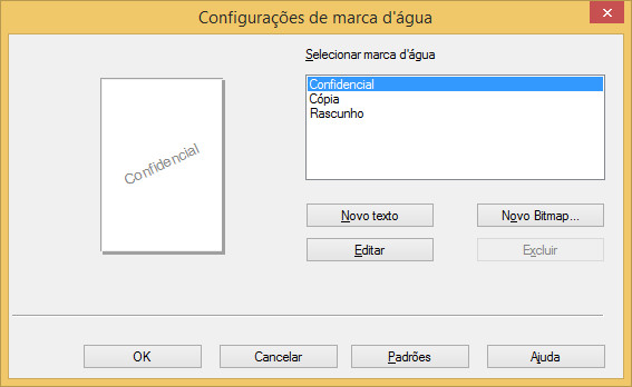 7. Drivers Folheto Selecione esta opção para imprimir um folheto com o recurso de impressão frente e verso. A impressora organizará automaticamente as páginas na ordem necessária.