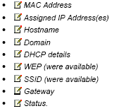 NETWORK DEVICES Nesta listagem são descritos todos os dispositivos na rede, sejam eles físicos, (utilizando cabo) ou wireless.