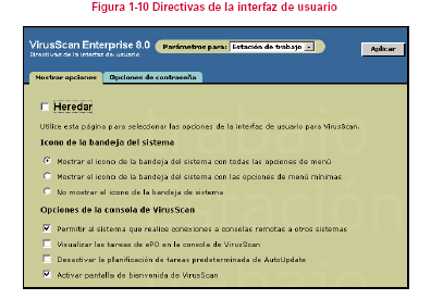 Definir directórios do VirusScan Enterprise 8.