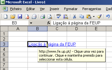 Trabalhar com hiperligações 1º