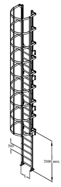 19 Exemplo de escada a ser construída nos acessos às unidades de