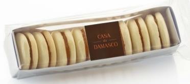 Delícias Mil delícias com Damasco R$ 15 R$ 15 R$ 12 Sequilho recheado Geleia Damasco & chocolate