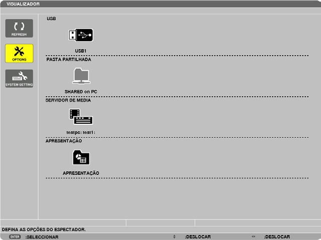 Para compartilhar uma pasta, consulte seu guia de usuário ou arquivo de ajuda incluído em seu computador Windows.