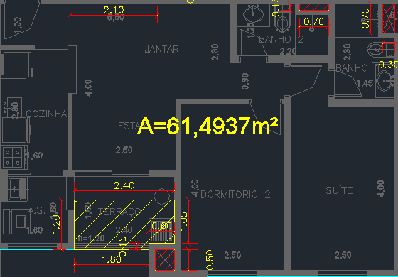 O Projeto Plantas Setor B Planta 70,25 m² 2