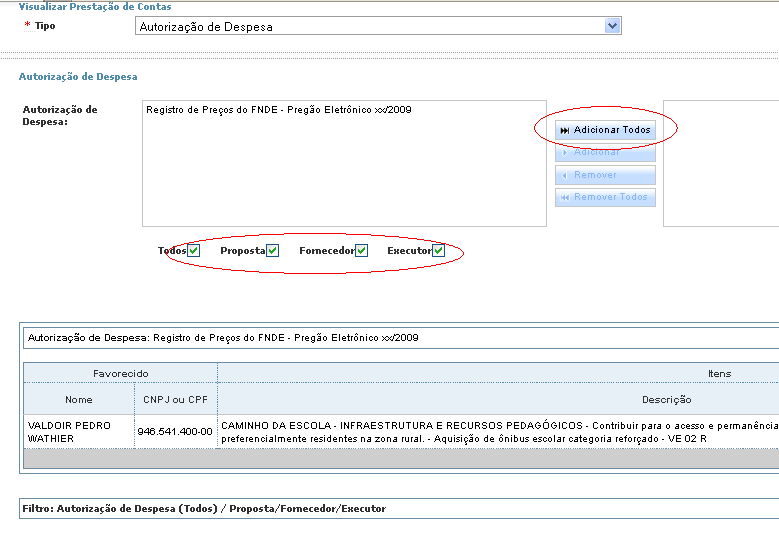 los à vontade. Para isso, basta selecionar na parte superior da tela o Relatório desejado. Veja abaixo: Alguns relatórios oferecem, ainda, algumas opções de filtro para consulta.