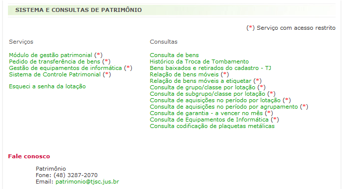 Módulo de Transferência de Bens O que é Esta é a área que permite ao Gestor Patrimonial solicitar a transferência da guarda de bens para outro Gestor.