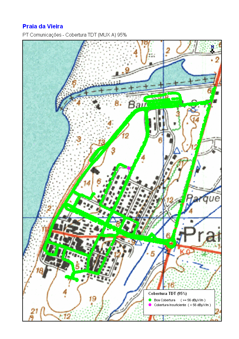 Mapa de cobertura TDT DGE1