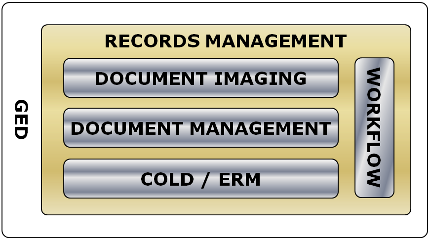 eletrônico auxiliando a publicação do objeto. Records Management (RM): ou gerenciamento de registros, controla o ciclo de vida de um documento, seja ele físico ou digital.