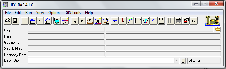 19 Figura 2.2: Tela inicial do HEC-RAS. (Fonte: HEC-RAS) 2.
