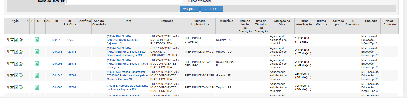 identificação da Obra ID.