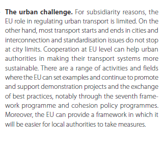 ambientais/alterações climáticas Mobilidade urbana: casatrabalho Aumento das manchas urbanas -