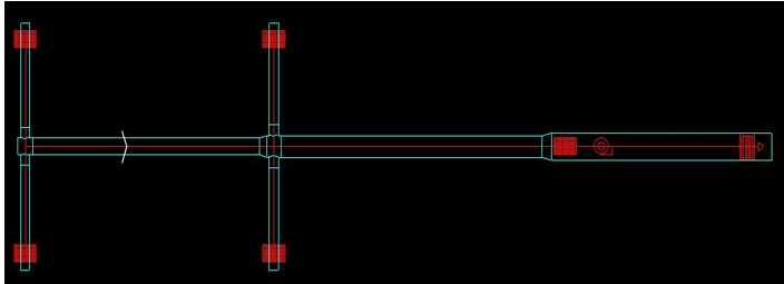 47 Após o esboço do leiaute do sistema, selecionamento dos coletores, tubulação e ventilador, o software RapidDUCT converte as informações em um modelo 2D (Figura 20). Figura 20: Desenho da tubulação.