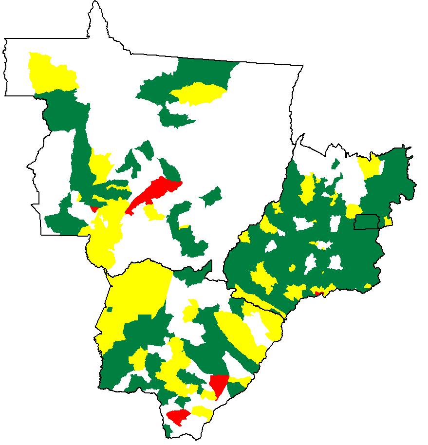 Região Centro-Oeste 300 municípios participaram do LIRAa Aumento de 123,8% no número de municípios