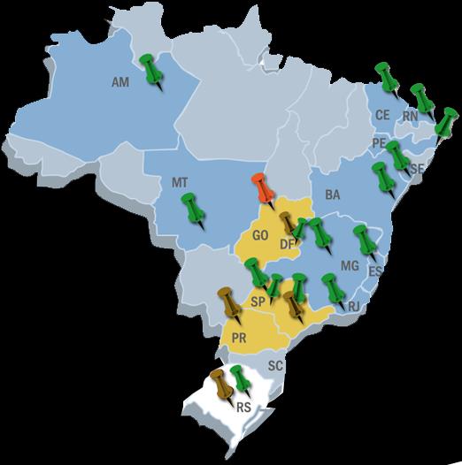 RS Brasília - DF São Paulo - SP Curitiba - PR