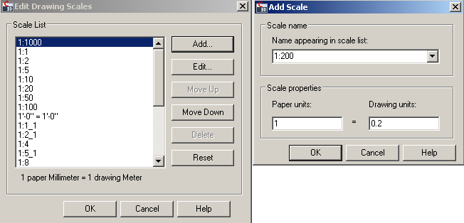 Figura 53 86. Na janela seguinte clique em Add. Defina 1:200 como nome da escala e preencha 0.2 no campo Drawing units (Figura 54).