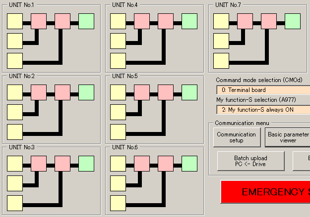 Clicando no botão Set a programação usada como exemplo é copiada em sua lógica.