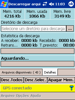 escolher e criar o diretório no qual será feita a descarga de dados acessando a Aba Detalhes (Ilustração 80). O Util.