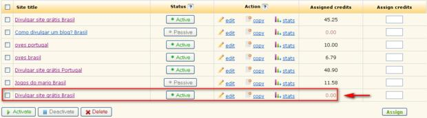 Figura 1.7 - Formulário de cadastro de sites ao sistema 5- Assim que você submeter seu site ao sistema, ele será aberto numa nova página, logo acima do seu site aparecerá a imagem da Figura 1.