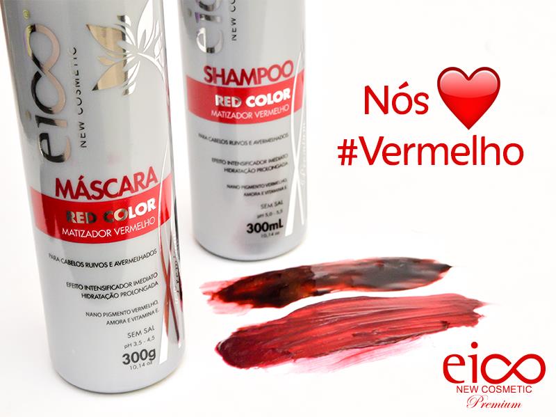 Red Color Propriedades Nano Pigmento Vermelho: Matiza os fios Amora e Vitamina E: hidrata e da brilho aos