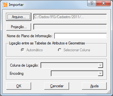 Criando o Cadastro Informatizado 3. Inserir arquivos shape. Os arquivos do tipo shape contém as informações geométricas do cadastro, por exemplo, o contorno dos imóveis urbanos.