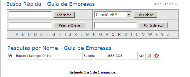 Com o anúncio não publicado, o ícone aparecerá em vermelho, mostrando que o mesmo não está