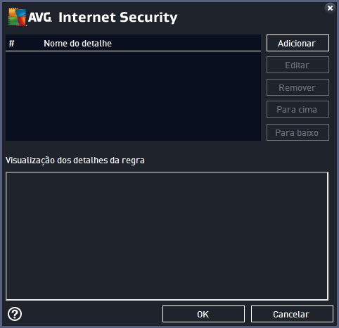 Observe que estas configurações dos detalhes da regra são avançadas e destinadas principalmente a administradores de rede que necessitam de controle total sobre a configuração de Firewall.