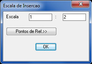 Em seguida, será carregada a planta base na escala ajustada. Observação: A planta é transformada em um bloco (layer Planta_Referência travado).