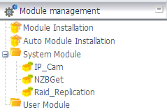 O módulo listará quando for habilitado em " Module Installation (Instalação de Módulo)".