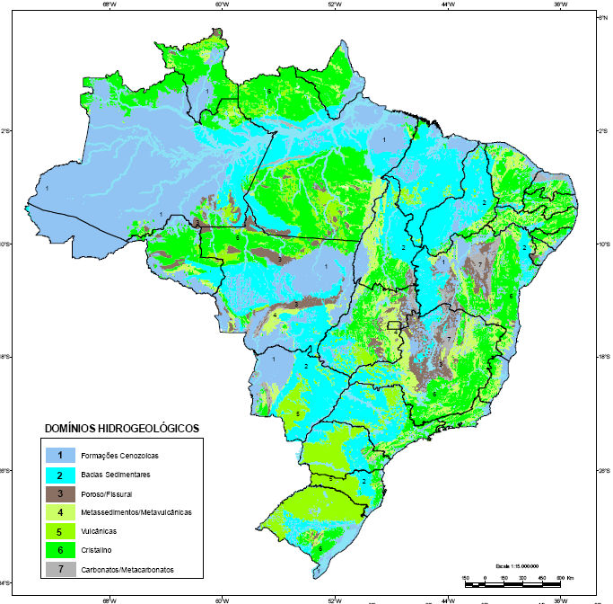 Figura 5 Domínios Hidrogeológicos do Brasil -
