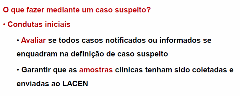 Resposta da Vigilância Epidemiológica Notificação