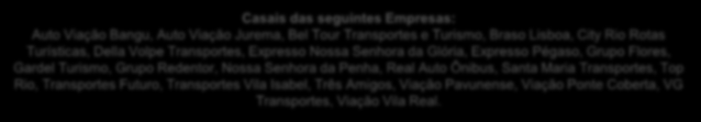 Amigos, Viação Pavunense, Viação Ponte Coberta, VG Transportes, Viação Vila Real.