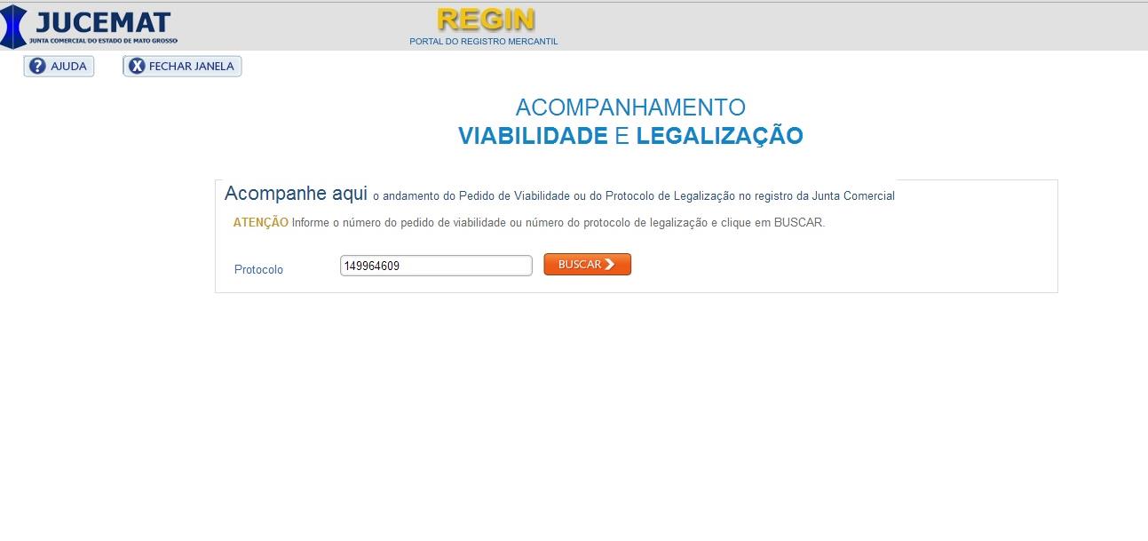 Consulta ao Andamento Preencha com o