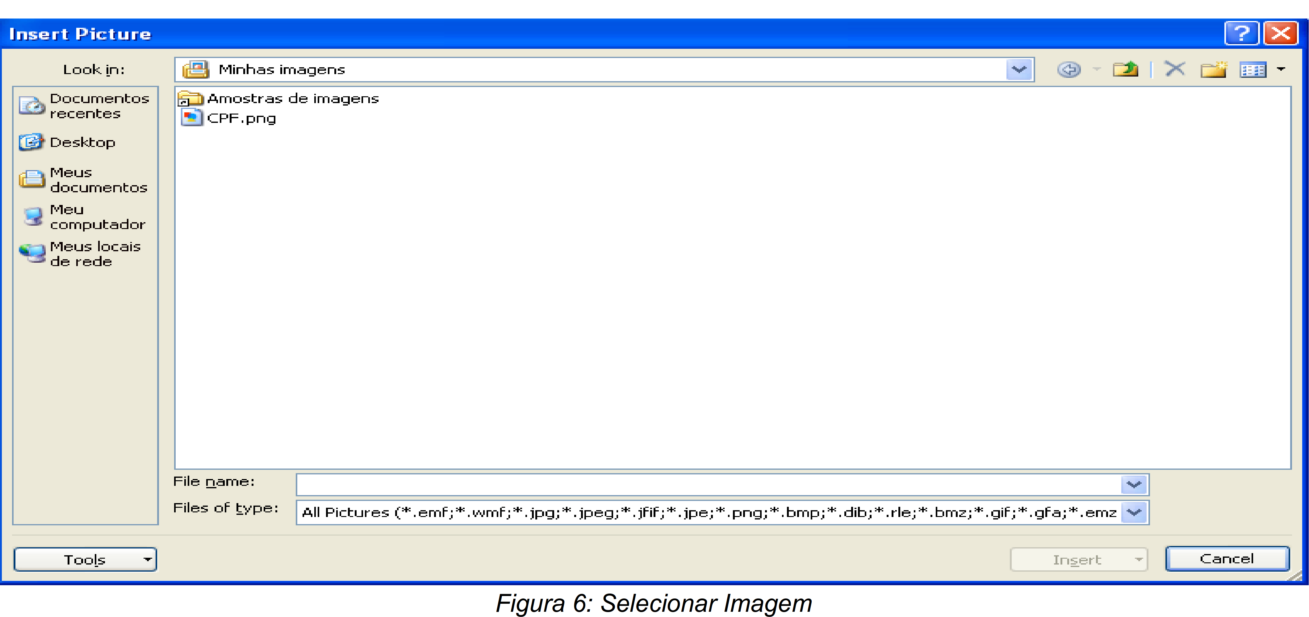 3.1 Gerar PDF utilizando Office 2007 Para gerar PDF, basta abrir o editor de texto Word do Pacote Office, no menu, clique em Insert (Inserir) -> Picture (Figura) -> From File (do arquivo) e localize